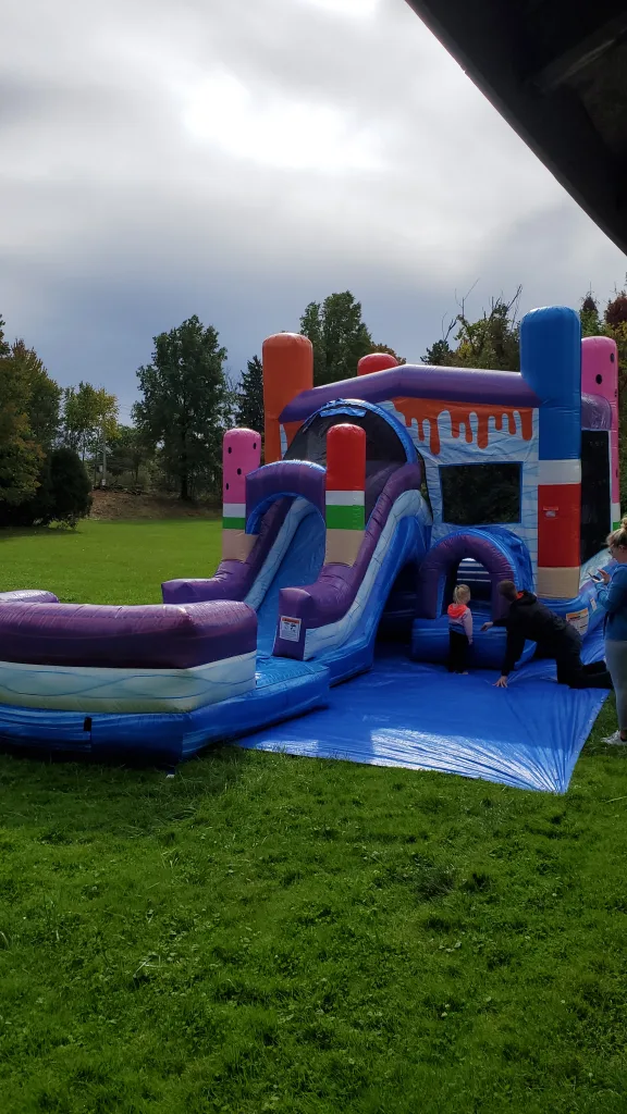 Bounce house large bounce area with large fast slide. Clean and sanitary bouncers. Fun for all ages!